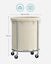 Rolling Laundry Basket - Cream Carousel 3