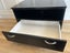Black entertainment unit / Fish tank stand base on metal legs with large drawer Carousel 3