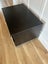 Black entertainment unit / Fish tank stand base on metal legs with large drawer Carousel 5