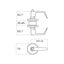 Brava Metro Entrance Lever Set EL6100PB70 Fire Rated 70mm Polished Brass Carousel 2