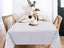 152x260cm Rectangle Table Cloth Washable Tablecloth Polyester Table Cover White Carousel 4