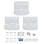 wall mount acrylic floating shelf clear acrylic wall mounted shelves wall mount Carousel 8