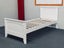 Emilia Solid Hardwood Single Bed (White) | Made in Malaysia Carousel 1