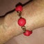 BEAUTIFUL VINTAGE CINNABAR BEAD BRACELET with Secure Hardware (MC) Carousel 4