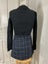 High-Waisted Dark Navy Plaid Side Belt Skirt, Size S Carousel 4