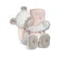Demdaco Baby - Teddy & Blanket Set Pink Guardian Angel Carousel 2