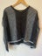 Oneoneseven Size XS Metallic Hip-Length Knit Top Carousel 1