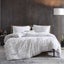 Kenneth Cole Holden Grid Quilt Cover Set Grey King 3pce Carousel 1