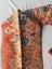 Vintage Japanese Woven Silk Floral Kimono Obi Belt Old Textile Wall Art Carousel 8