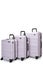 Explorer Luna-Air 55cm Front Access, 63cm & 74cm Hardside Luggage Set Lilac Carousel 1