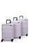 Explorer Luna-Air 55cm Front Access, 63cm & 74cm Hardside Luggage Set Lilac Carousel 2