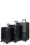 Explorer Luna-Air 55cm Front Access, 63cm & 74cm Hardside Luggage Set Black Carousel 1