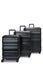 Explorer Luna-Air 55cm Front Access, 63cm & 74cm Hardside Luggage Set Black Carousel 2