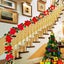 2m 10LED Christmas Garland Artificial Flower String Lights Battery POWER Gold Carousel 1