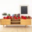 2m 10LED Christmas Garland Artificial Flower String Lights Battery POWER Gold Carousel 7