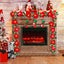 2m 10LED Christmas Garland Artificial Flower String Lights Battery POWER Gold Carousel 10