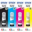 Epson T522 EcoTank 522 Ink Toner Bottle Value Pack Black Cyan Magenta Yellow ... Carousel 1
