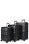 Explorer Luna-Air 55cm, 63cm & 74cm Hardside Luggage Set Black Carousel 1