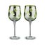 Artland Tropical Leaves Wine Glass (2) Carousel 1