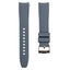 Curved End Rubber Watch Strap for Omega Speedmaster Moonwatch - Silver Snoopy... Carousel 20