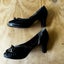 Kumfs Black/Snakeskin Rockabilly Peep Toe Heels Size 38 Carousel 3