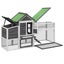Chicken Coop Grey 186.5X58.5X113 Cm Solid Wood Pine Oixxxk Carousel 6