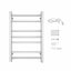 Heated Towel Rail 7 Bars 800x400x120mm Carousel 3