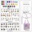 DIY Bracelet Jewelry Girl Kids Making Accessories Kit with Beads Pendant Char... Carousel 4