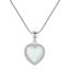 925 Sterling Silver Crystal Opal Necklace "Camilla" (White) Carousel 4