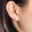 925 Sterling Silver Opal Stud Earrings "Lurelle" (White) Carousel 2