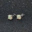 925 Sterling Silver Opal Stud Earrings "Lurelle" (White) Carousel 5