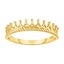 14K Gold Tiara Crown Design Ring, Size 7 Carousel 1