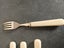Bone handled knife and fork set in box Carousel 8