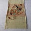 Vintage Japanese Embroidered Silk Panel Fabric Piece Hand Dyed Shibori Carousel 7