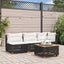 Garden Sofa With Cushions 3-Seater Black Poly Rattan Tlpkao Carousel 1