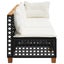 Garden Sofa With Cushions 3-Seater Black Poly Rattan Tlpkao Carousel 5