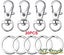 Key Ring, Lobster Clasp Key Ring 20pcs Carousel 1