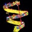 1M/2M LED Luminous Dragon Dance Ribbon Playing Dragons Children's Props Hand Carousel 5
