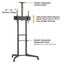 LUMI T1040T Versatile & Compact Steel TV Cart For most 37''-70'' TVs up to Carousel 2