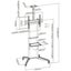 LUMI T1040T Versatile & Compact Steel TV Cart For most 37''-70'' TVs up to Carousel 4