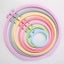 1PC Embroidery Hoops 7-25cm Round Cross Stitch Rack Plastic Embroidery Hoop Carousel 1