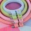 1PC Embroidery Hoops 7-25cm Round Cross Stitch Rack Plastic Embroidery Hoop Carousel 6