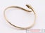 9kt Yellow Gold Snake Serpent Bangle Cuff with Diamonds ~ 7.60g Carousel 4