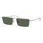 Ray-Ban Emy RB3741 003/9A - Silver Frame, Dark Green Polarized Lens Carousel 1