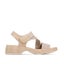 Los Cabos Sportz Sandal with Heel and Back Strap Taupe Carousel 1