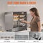Hot Box Food Warmer 4-Tier Concession Warming Cabinet with Water Tray Carousel 3