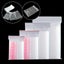 100Pcs Mini Small Resealable Bags Clip Zip Self Seal Plastic Bag DIY Accessory Carousel 1