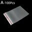 100Pcs Mini Small Resealable Bags Clip Zip Self Seal Plastic Bag DIY Accessory Carousel 2