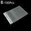 100Pcs Mini Small Resealable Bags Clip Zip Self Seal Plastic Bag DIY Accessory Carousel 3