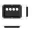 Penn Elcom - D024K - Dish Punched for 4 x D-Series Connectors - Black Carousel 3